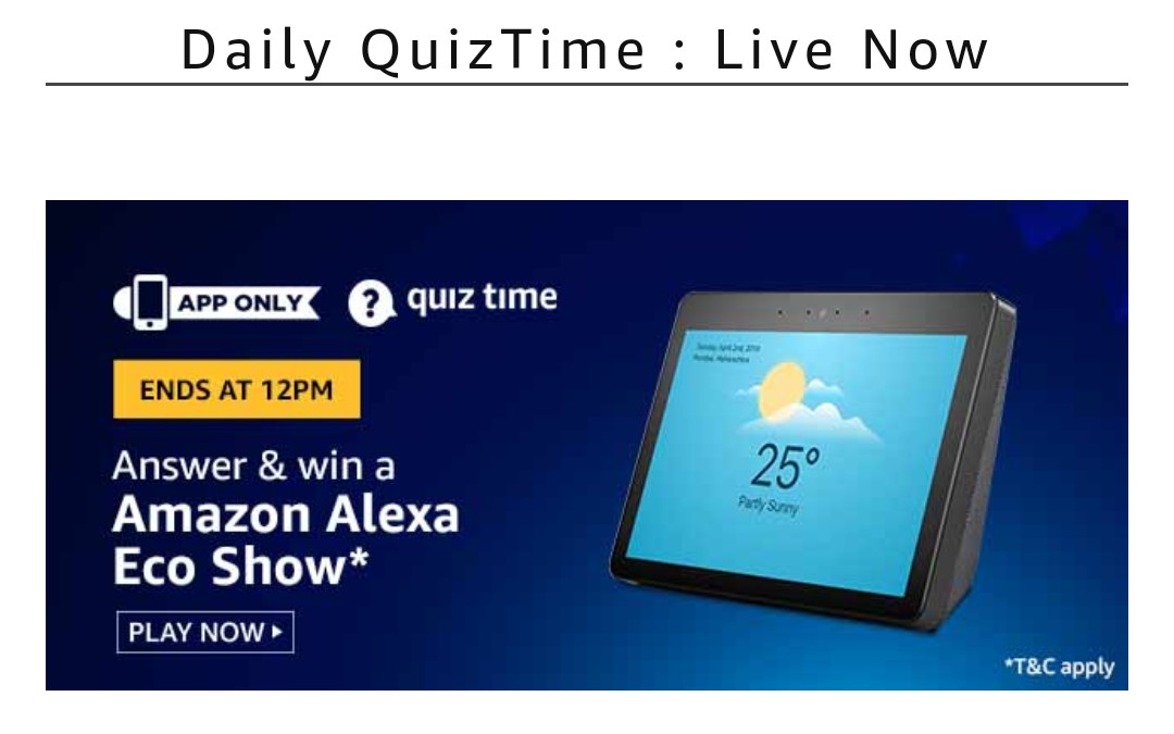 Amazon Alexa Quiz