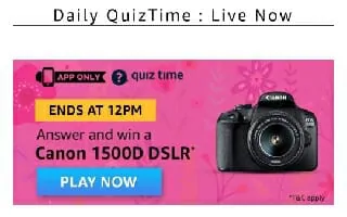 Amazon Daily Quiz Answers Today 31 March 2020