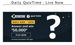 Amazon Daily Quiz Answer