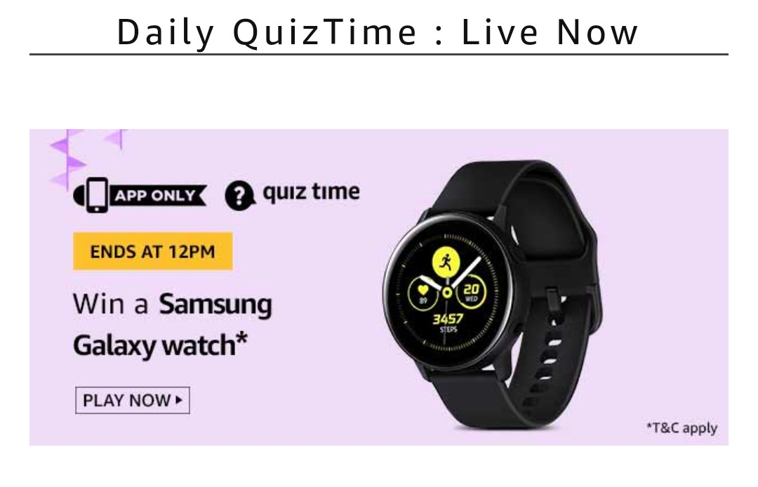 Amazon Samsung Galaxy Watch Quiz