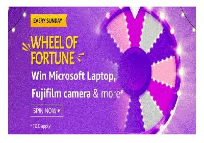 Amazon Wheel of Fortune Quiz 12 April