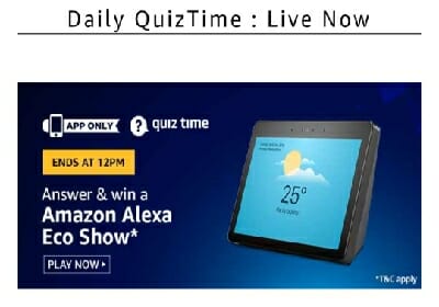 Alexa Echo Show Quiz Answer