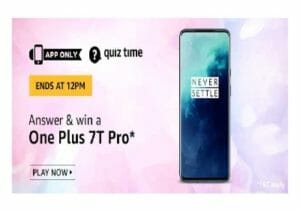 Amazon One Plus 7T Pro Quiz