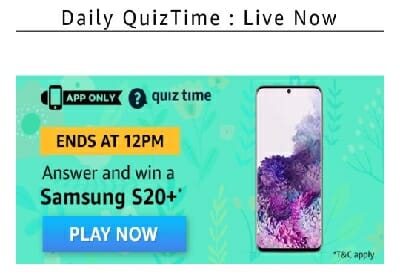 Amazon Samsung S20 Quiz