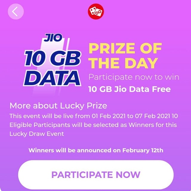My Jio Quiz Answer for February 2021