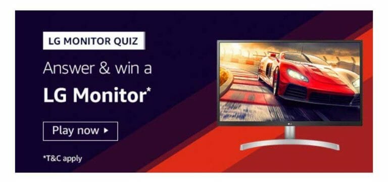 LG Monitor Quiz Answer - LG Amazon Quiz