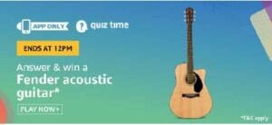Amazon Daily Quiztime 18 july