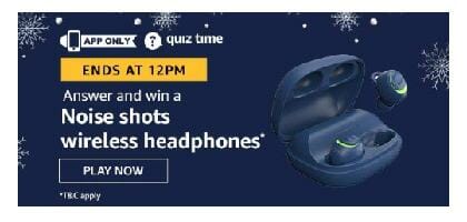 amazon noise shot Wireless Headphone quiz