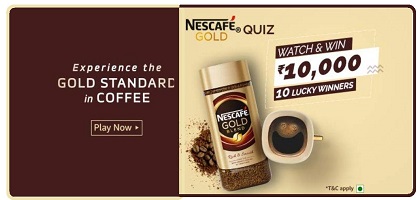Amazon Nescafe Gold Quiz : Answer & Win 10000 Pay Balance