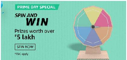 Amazon Prime Day Special 5 lakh Spin and Win Quiz Answer