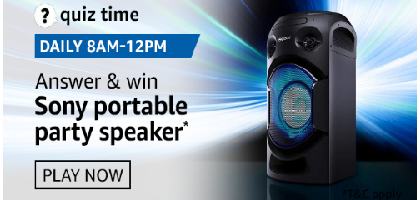 Amazon Daily QuizTime 3 October 2020 l Win Sony Speaker