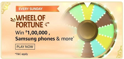 Amazon Wheel of Fortune Quiz 11 October 2020