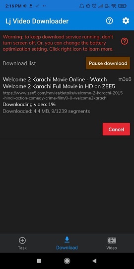 zee5 video downloader for android