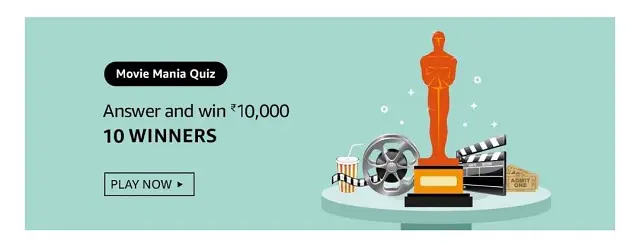 Amazon Movie Mania Quiz Answer