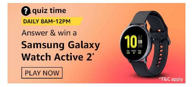 Amazon Samsung galaxy watch active 2 quiz